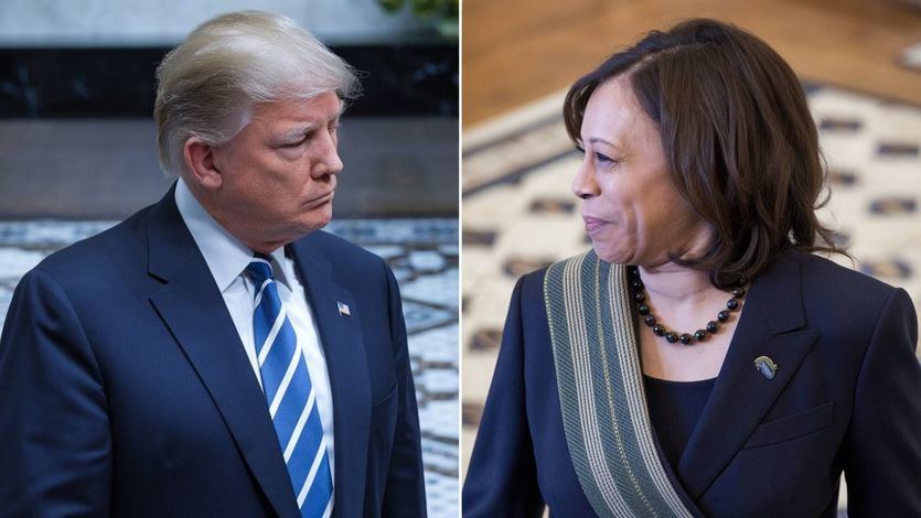 Donald Trump y Kamala Harris