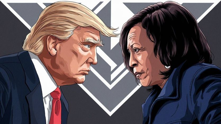 Donald Trump y Kamala Harris