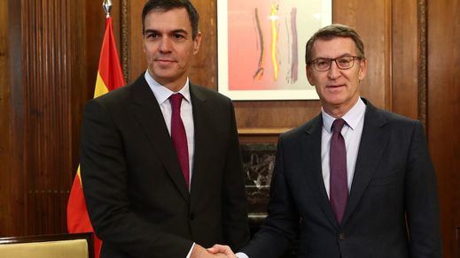 Pedro Sánchez y Alberto Núñez Feijóo, en un encuentro 