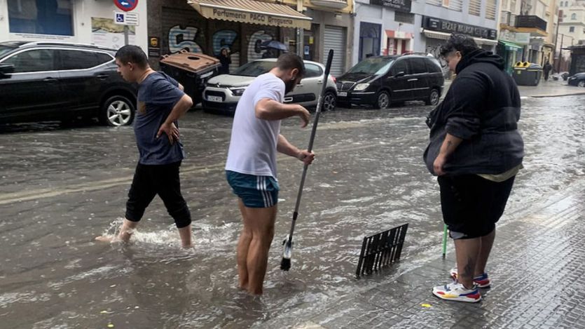 Lluvias en Málaga