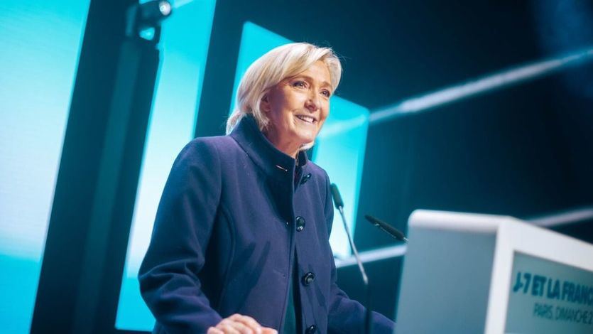 Acto del partido de Marine Le Pen