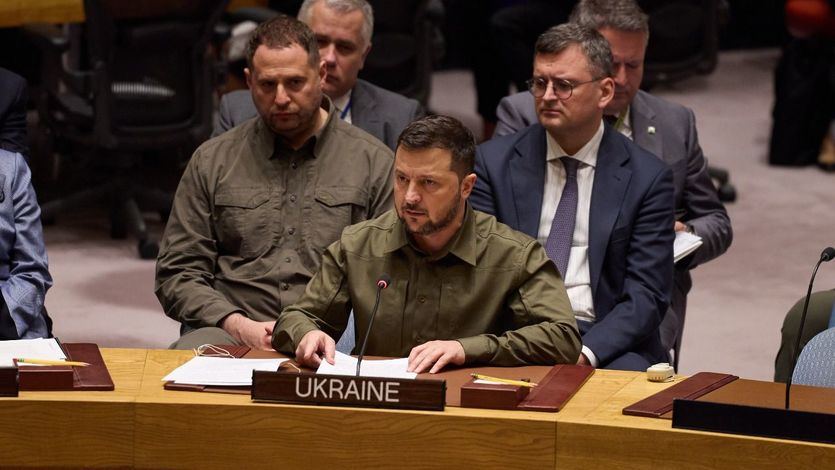 El presidente de Ucrania, Volodymyr Zelensky