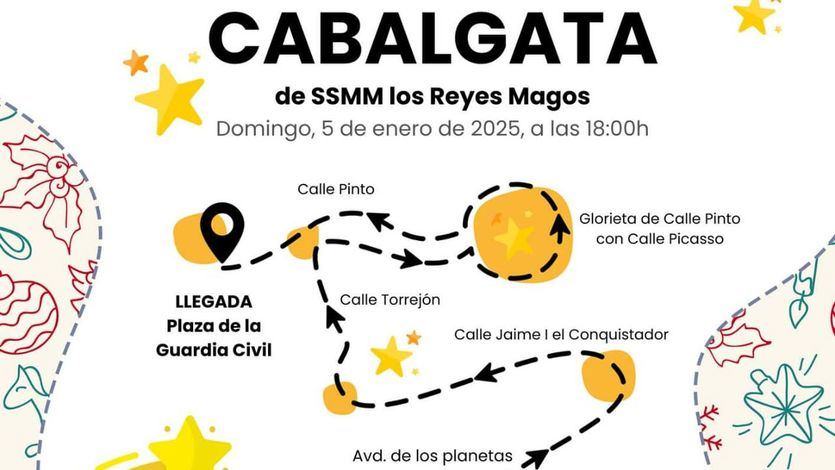 Horario y recorrido de la Cabalgata de Reyes Magos 2025 en Parla