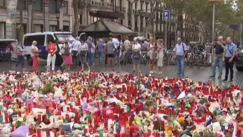 Homenaje víctimas atentado en Barcelona 2017