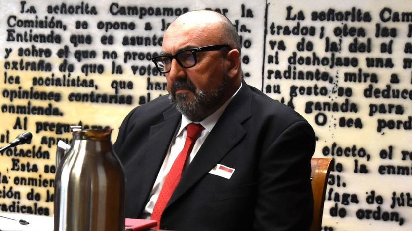 Koldo García, compareciendo en el Senado