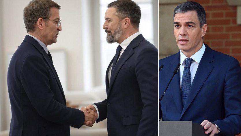 Feijóo, Abascal y Sánchez