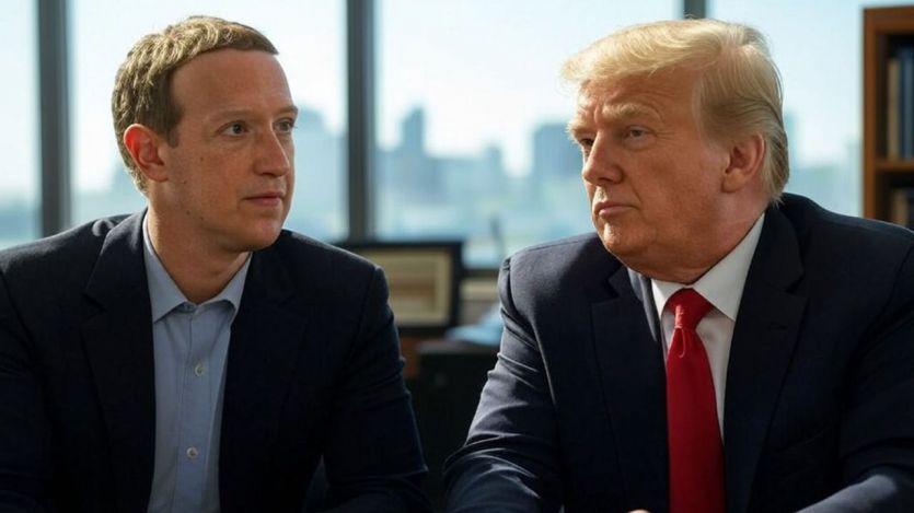 Mark Zuckerberg y Donald Trump