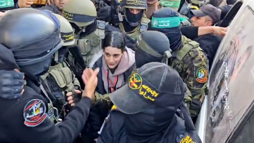 Una de las rehenes israelíes liberadas por Hamás