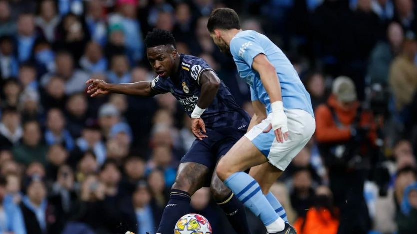 Vinicius, en Mánchester contra el  City