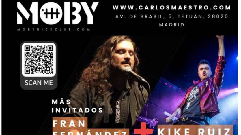 Carlos Maestro presenta en Madrid su nuevo trabajo en la Sala Moby Dick (videoclip)
