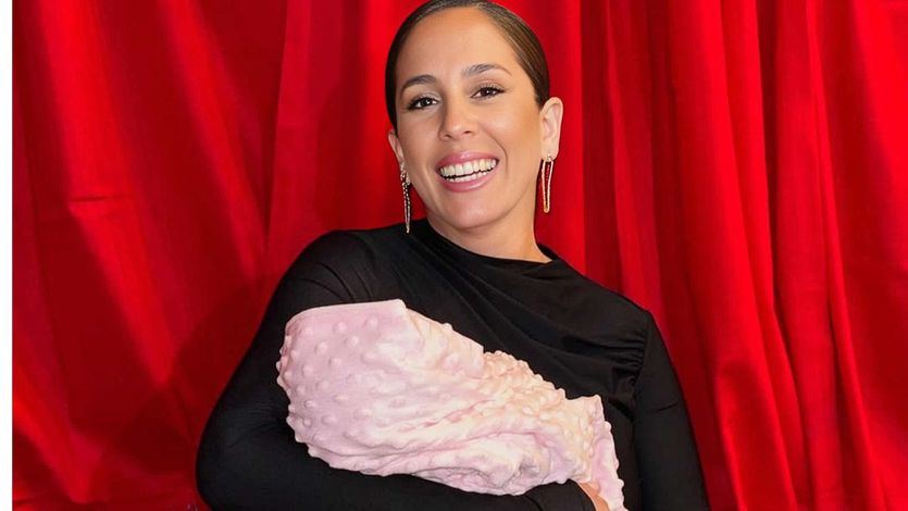Anabel Pantoja, con su bebé