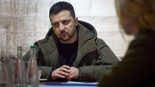El presidente de Ucrania, Volodymyr Zelensky