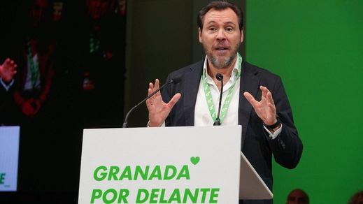 Óscar Puente, en un acto del PSOE