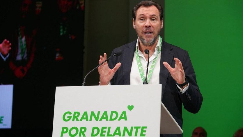 Óscar Puente, en un acto del PSOE