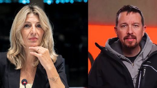 Yolanda Díaz y Pablo Iglesias 