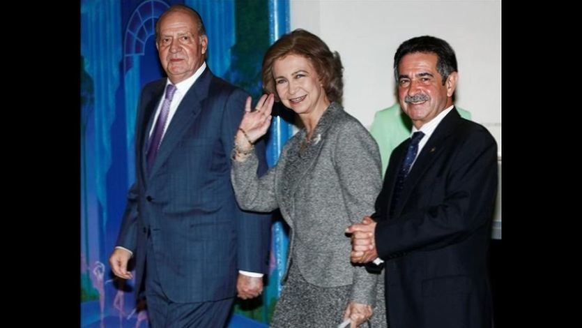 El rey Juan Carlos y Miguel Ángel Revilla