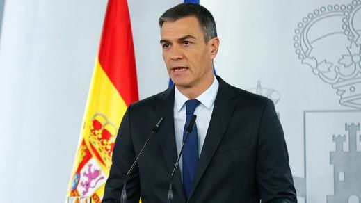 El presidente del Gobierno, Pedro Sánchez, en Moncloa