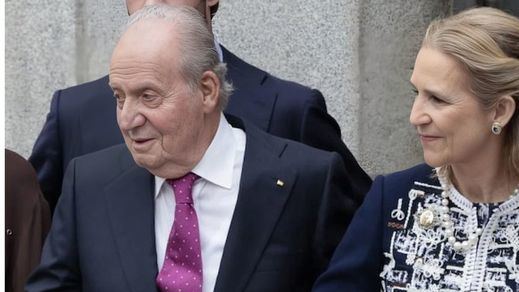 Rey Juan Carlos I y la infanta Elena