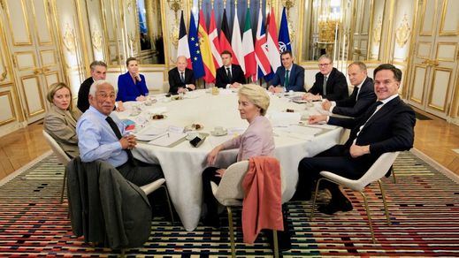 Los líderes europeos en París