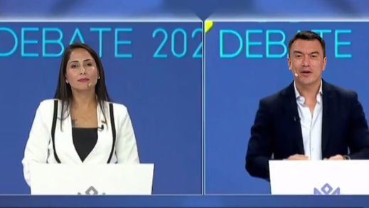 Luisa González y Daniel Noboa