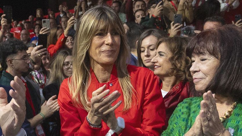 Begoña Gómez, en un acto del PSOE