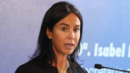 Isabel Pardo de Vera, en un acto de Adif