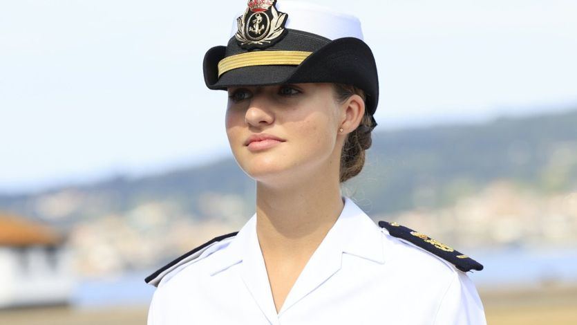 La princesa Leonor, durante su instrucción naval