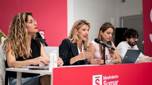Lara Hernández, coordinadora nacional de Sumar con Yolanda Díaz