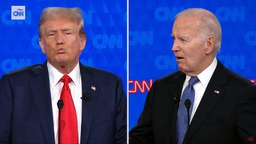 Biden y Trump, en el debate