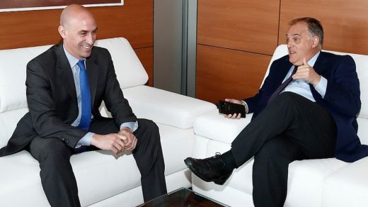 Luis Rubiales y Javier Tebas