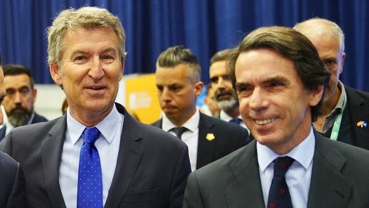 Feijóo, con Aznar y Juanma Moreno