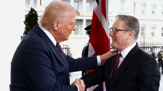 Keir Starmer y Donald Trump