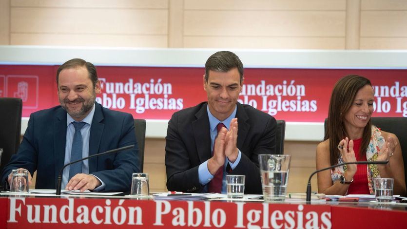 Ábalos y Sánchez, en un acto del PSOE