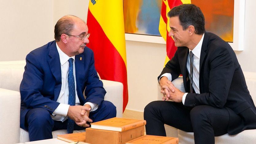 Javier Lambán y Pedro Sánchez