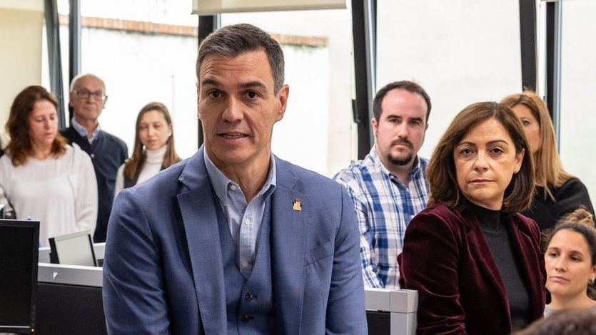 Pedro Sánchez en Ferraz