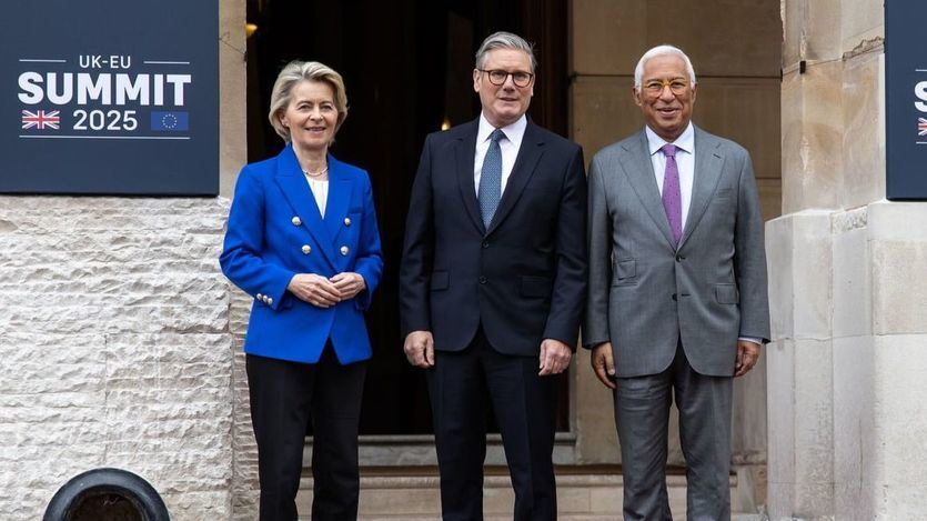 Keir Starmer, Von der Leyen y Antonio Costa
