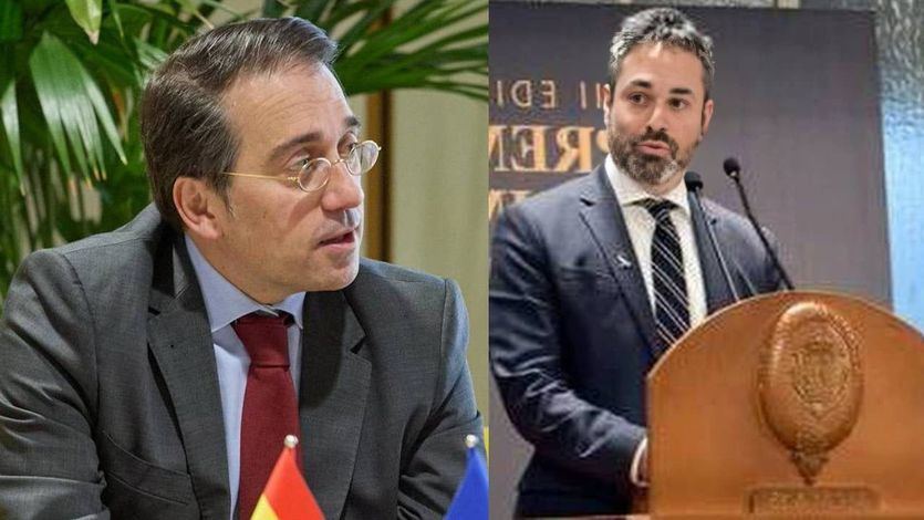 José Manuel Albares, ministro de Exteriores y Dan Poraz, el encargado de comercio de Israel
