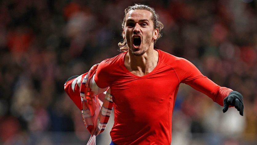 Griezmann celebra uno de sus goles