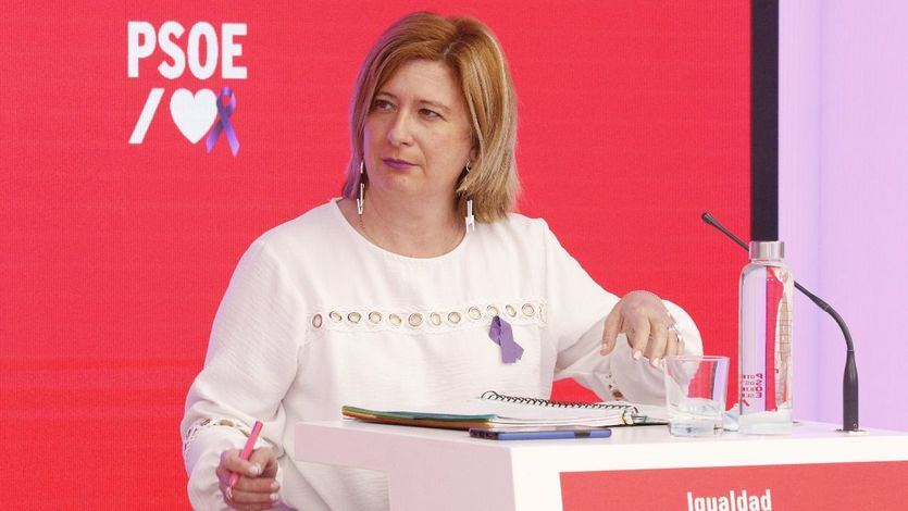 Leire Díez, en un acto del PSOE