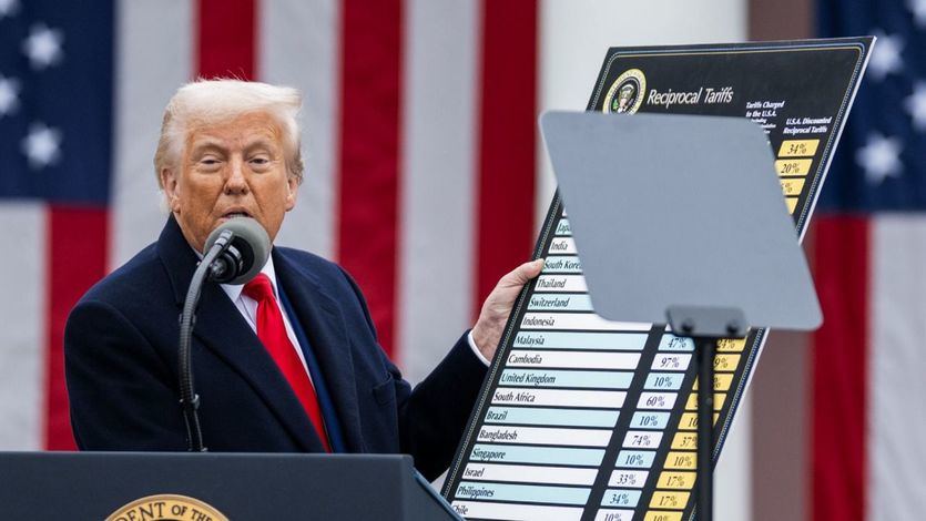 Trump, en un acto en la Casa Blanca