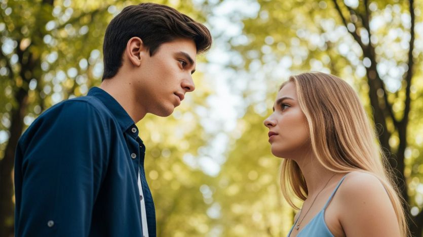 Una pareja de ex novios