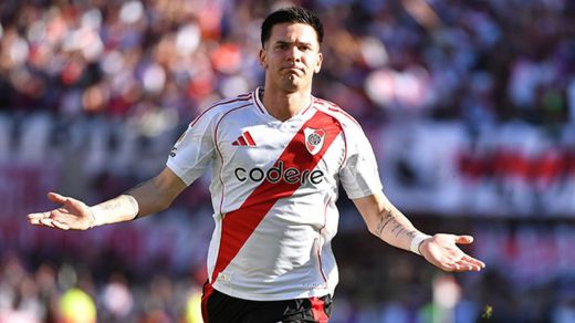 Franco Mastantuono, en un partido