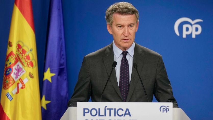 Alberto Núñez Feijóo, en Génova