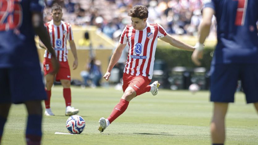 Julián Álvarez, durante el partido