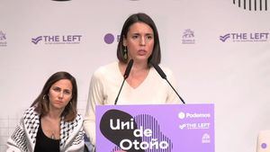 Irene Montero se acuerda de los "amigos de 40 y 50 de Sánchez a los que el feminismo molestaba"