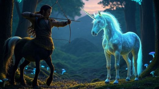 Sagitarios y unicornios en el horóscopo