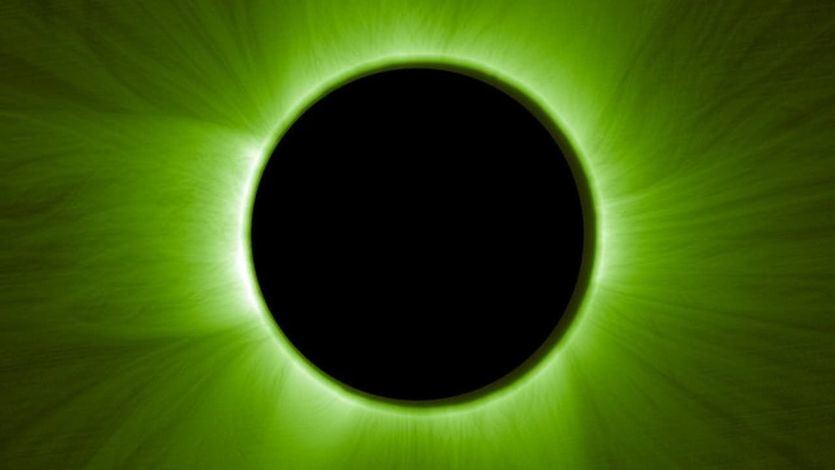 Primer eclipse solar artificial