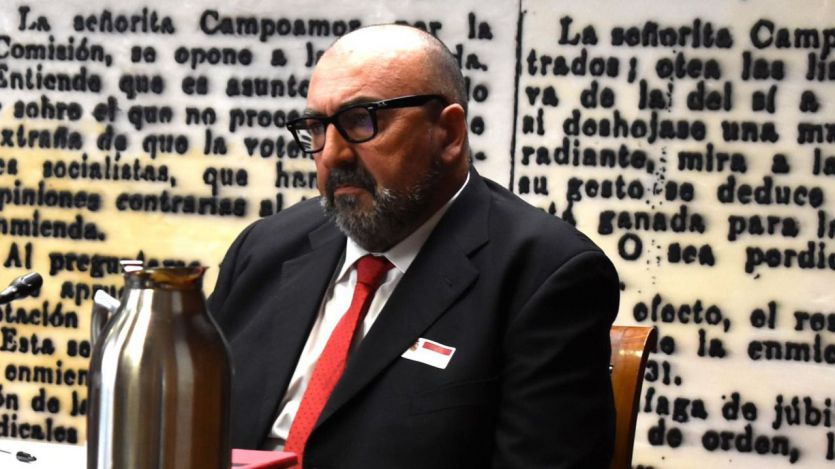 Koldo García, compareciendo en el Senado