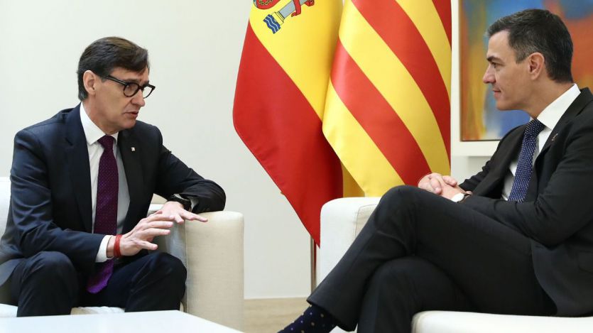 Salvador Illa y Pedro Sánchez