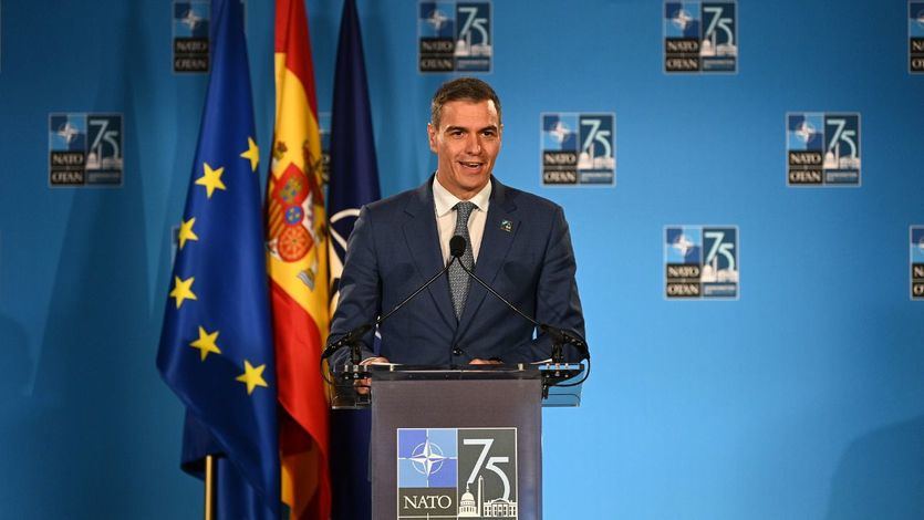 Pedro Sánchez, en una cumbre de la OTAN